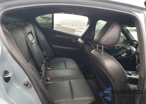 2021 Infiniti Q50 Red Sport 400 from USA, damaged, VIN JN1FV7DR2MM880116